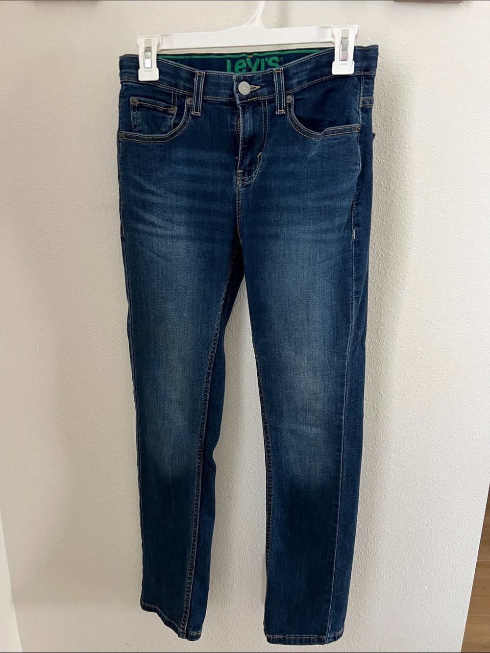 Levi's Style #511 Boys 14 W27xL29 Dark Wash Jeans with adjustable waistband